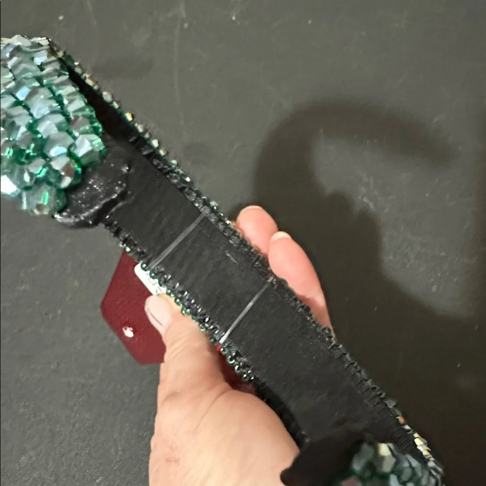Sincerely Jules green beaded headband